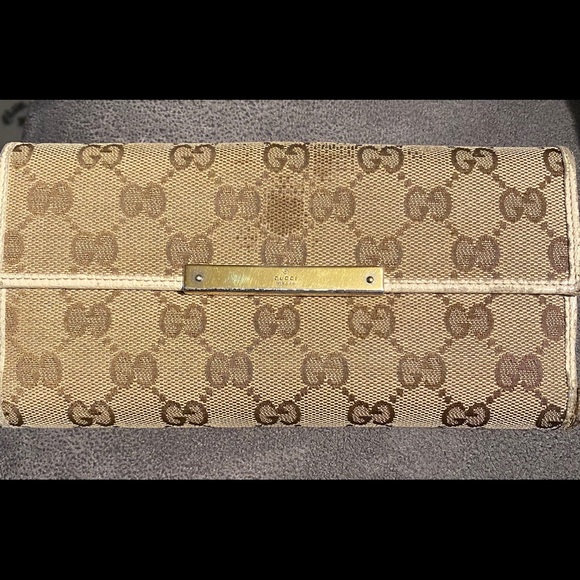 Gucci Handbags - Gucci Monogram long wallet